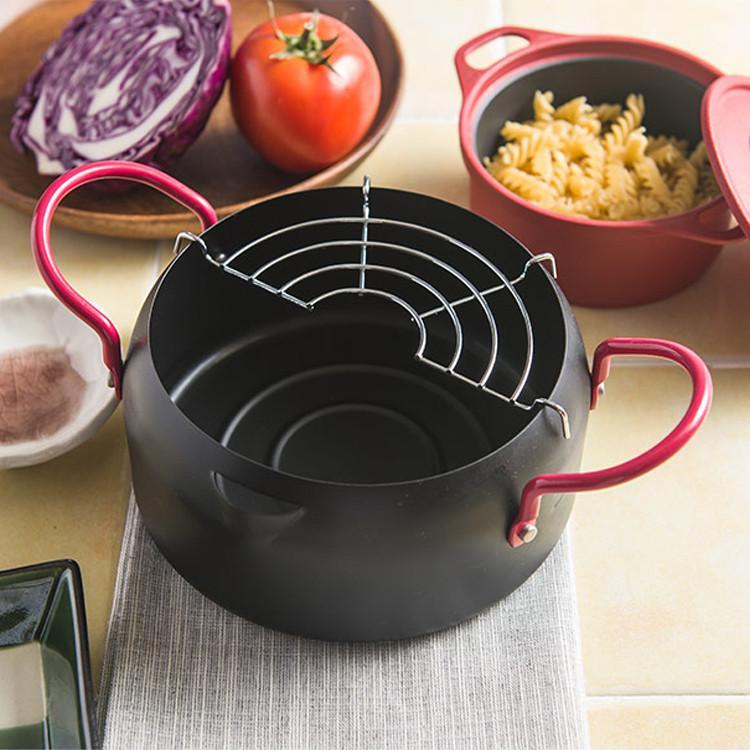 Nồi Chiên Ngập Dầu - Nồi Chiên Lọc Dầu Tặng Kèm Vỉ Gác - Nồi Chiên Dùng Cho Mọi Loại Bếp