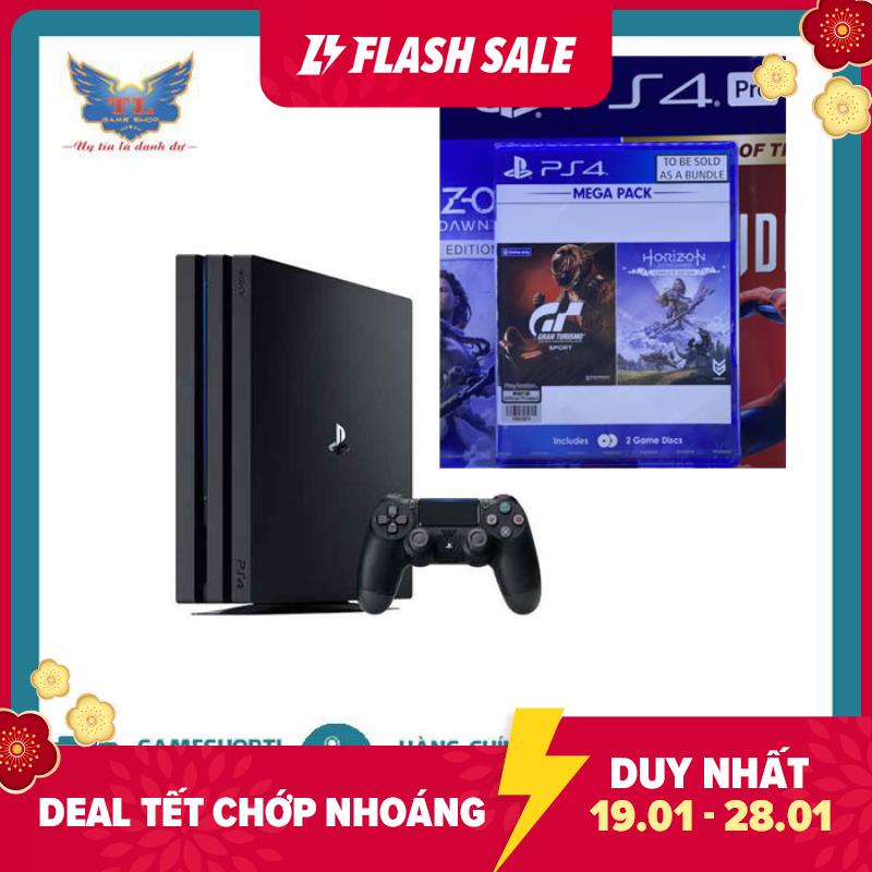 [TRẢ GÓP 0%] Máy Chơi Game Ps4 Pro 1tb Model 7218b Kèm Horizon Zero Dawn Complete & Gran Turismo Edition - Hãng Phân Phối Chính Thức