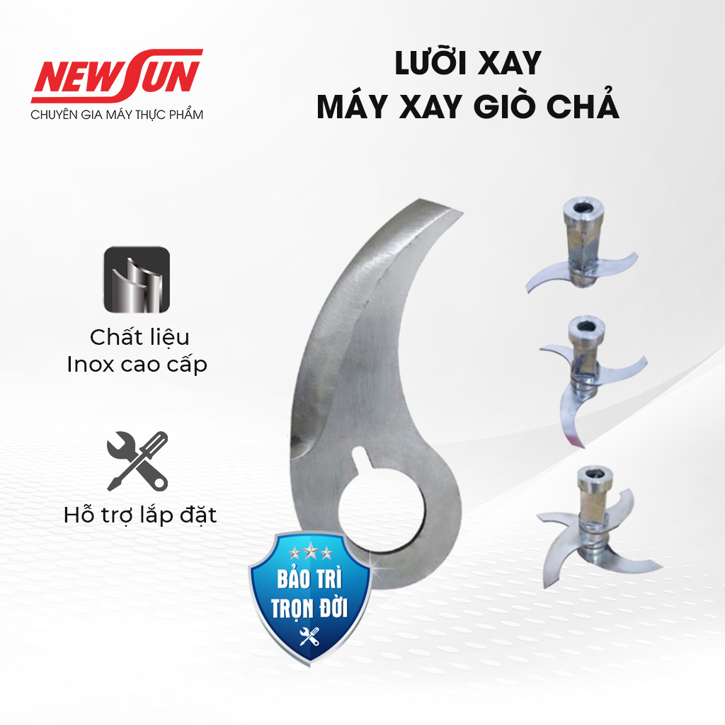 Lưỡi xay máy xay giò chả newsun- inox cao cấp- xay nhuyễn thịt
