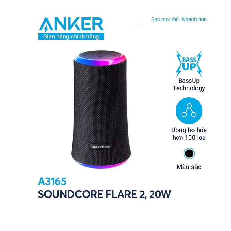 Loa Bluetooth Anker SoundCore Flare 2 20W - A3165