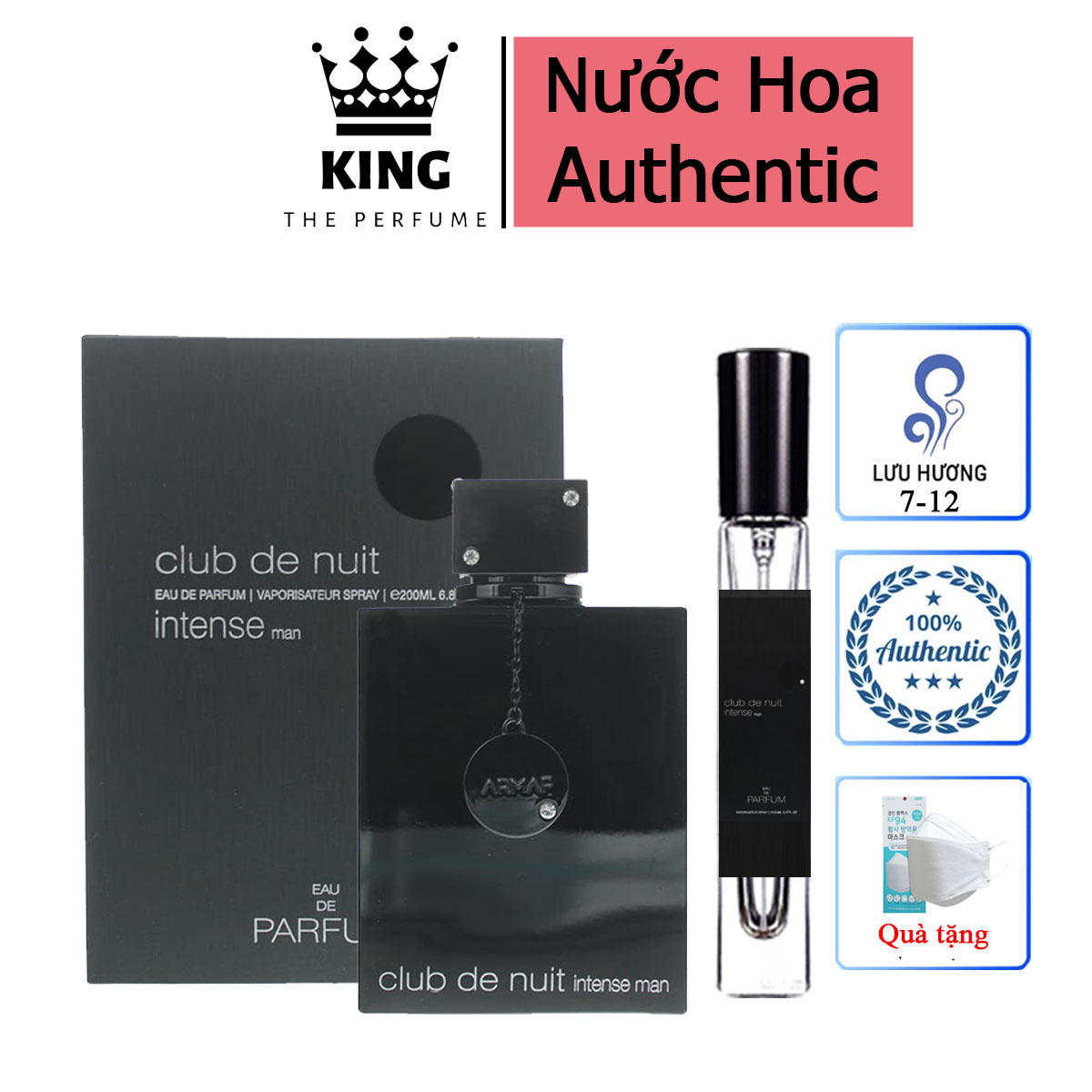 Nước hoa nam cao cấp armaf club de nuit intense man - 5ml-10ml-20ml