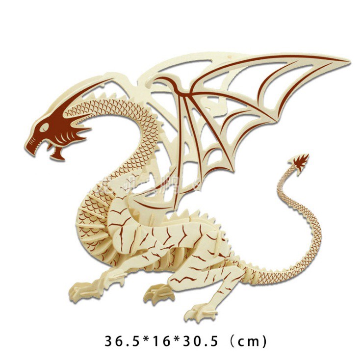 Xếp hình gỗ 3d mô hình rồng bay
