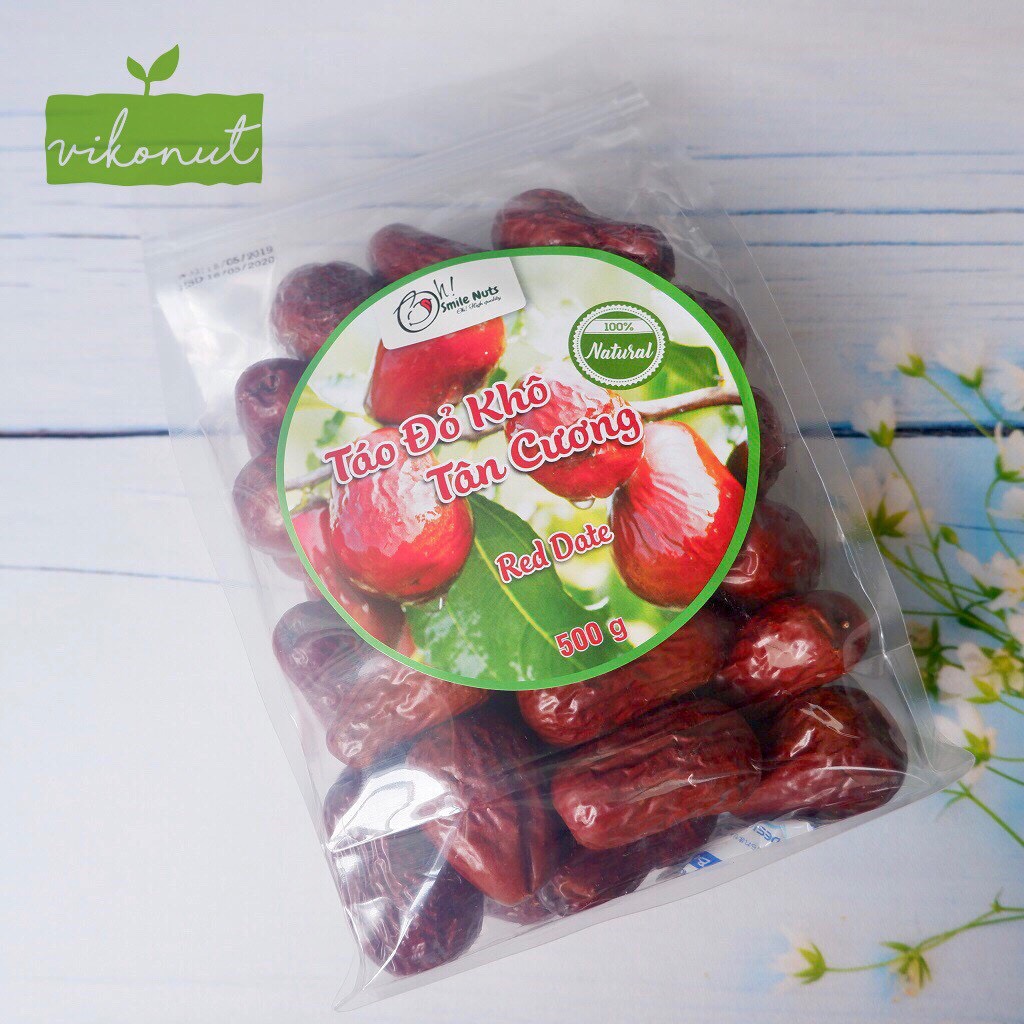 Táo đỏ khô quả to Tân Cương thơm ngon ngọt