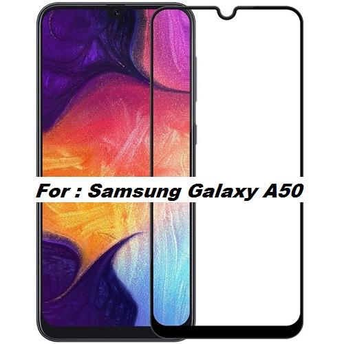 [FULL-ĐEN] Miếng kính cường lực Full viền màn hình điện thoại Samsung Galaxy A50 / A50s