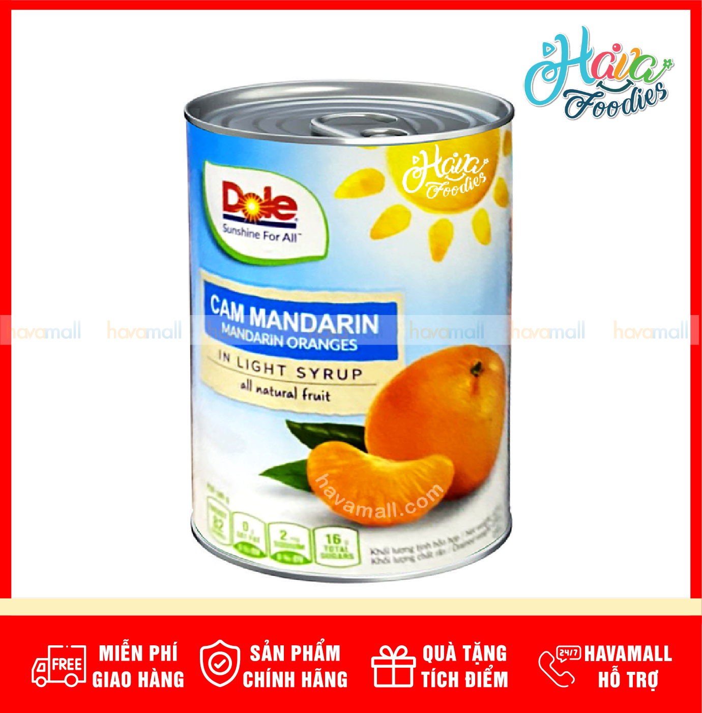 Cam đóng hộp mandarin dole – 425g