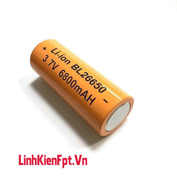 Pin lithium 3.7v 26650 dung lượng cao 6800mah