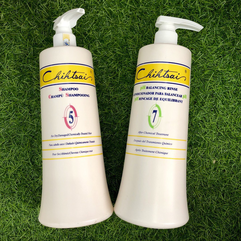 Cặp dầu gội xả siêu mềm mượt chihtsai gội 5 xả7 1000ml