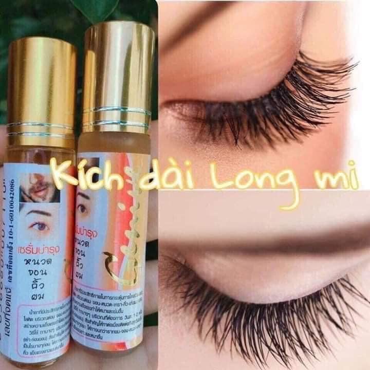 Serum dưỡng mi mày mọc râu lông chai lăn serum genive thái lan 10ml