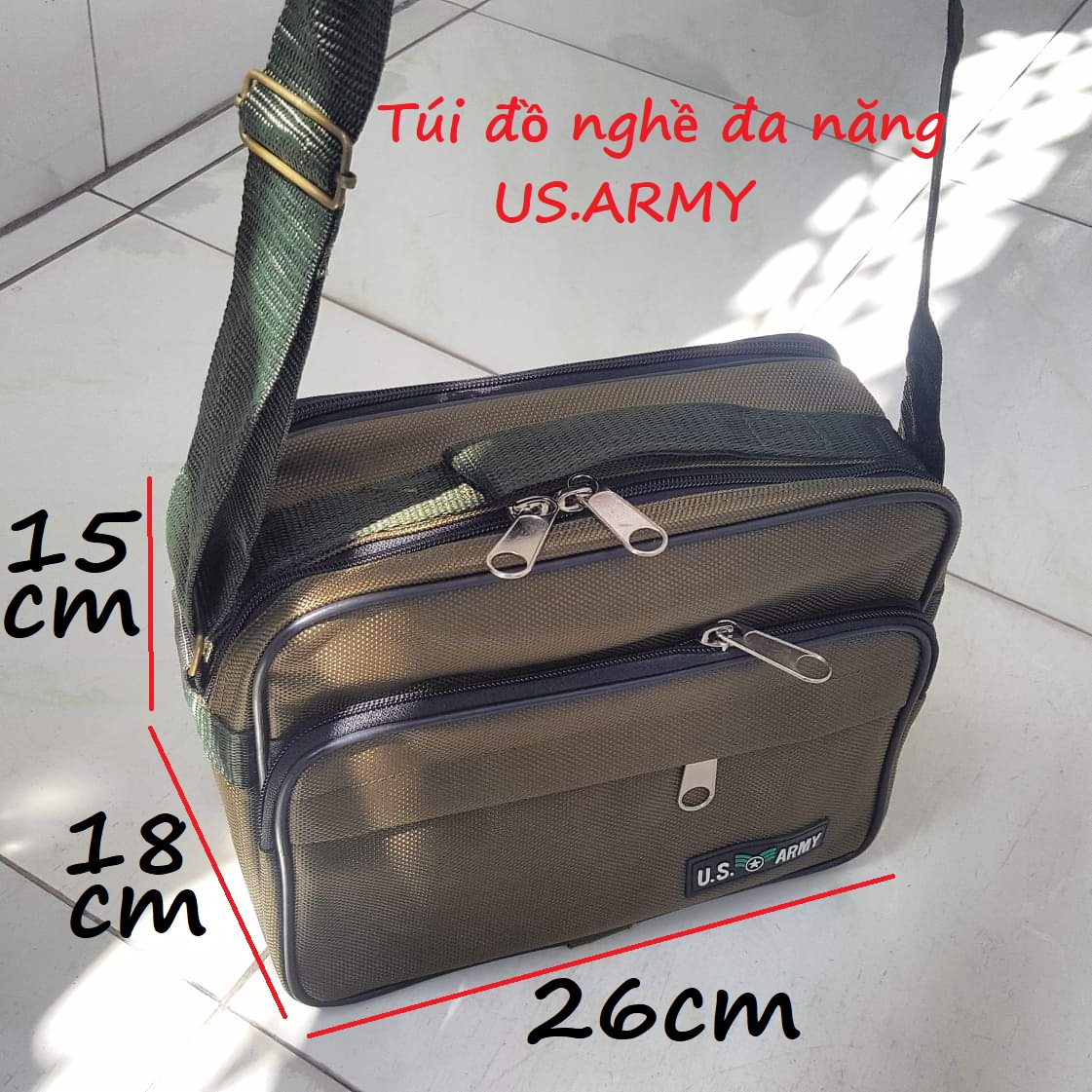 túi đựng đồ nghề ĐA NĂNG US ARMY loại tốt, dày