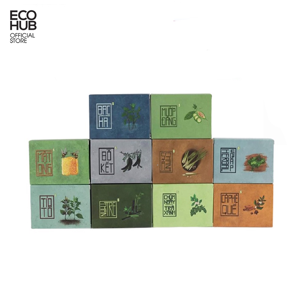 Xà bông sinh dược thiên nhiên ecohub, nhiều loại 100gr