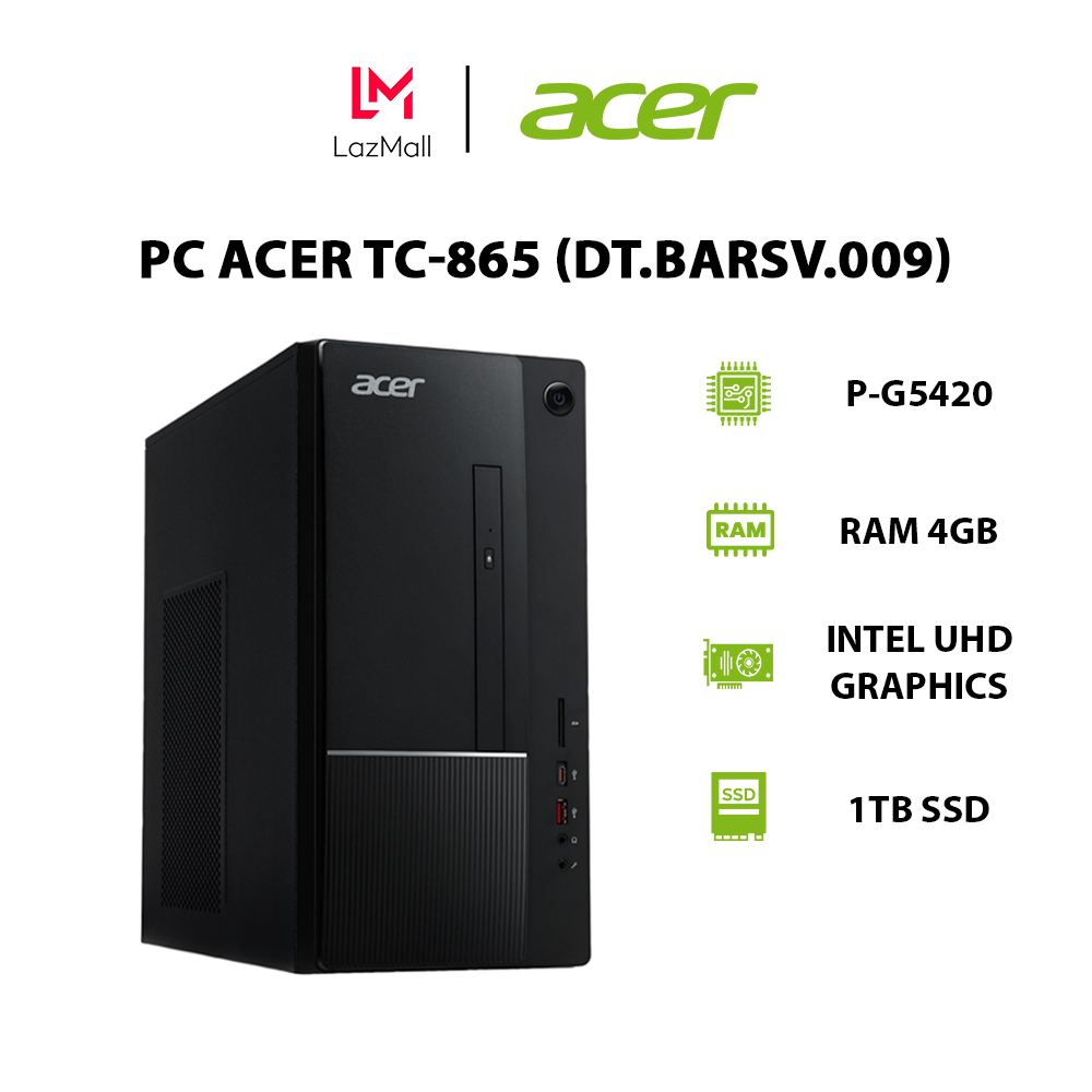 Acer Aspire TC-885 Desktop Computer Intel Core I5 (8th Gen) I5-8400 2.80  GHz GB DDR4 SDRAM TB HDD Windows 10 Home 64 サーバー