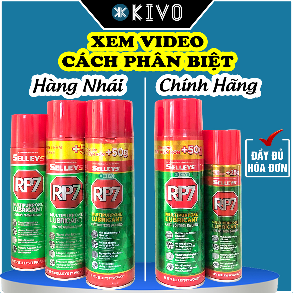 Rp7 Chống Sét Chính Hãng Size Lớn 350G - Vệ Sinh Sên - Dầu Bôi Trơn Chống Rỉ Sét Xích Xe Đạp, Xe Tay Ga, Quạt, Tông Đơ, Spinner, Động Cơ, Vòng Bi, Máy May, Sên Xe Máy, oto Kivo