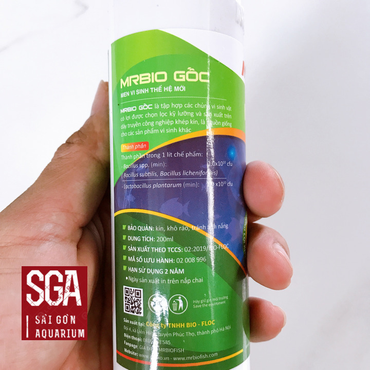 Men Vi Sinh Gốc Mr.Bio Fish Thế Hệ Mới, Xử Lý Nước hồ cá