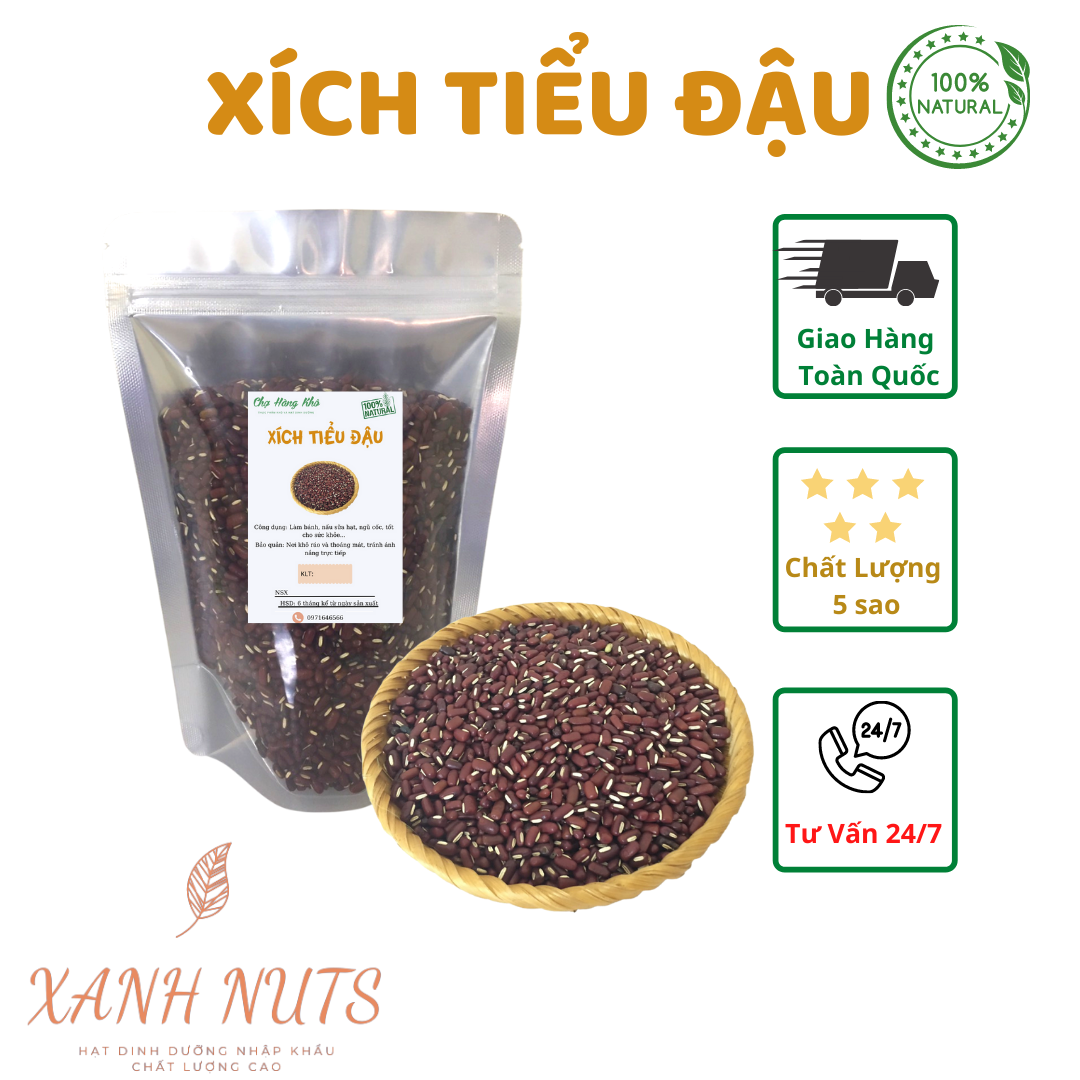 500g xích tiểu đậu/ đậu đỏ hạt nhỏ
