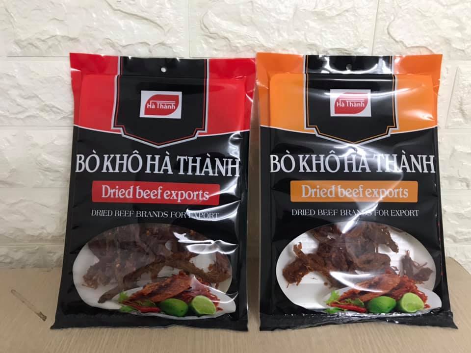[khô bò miếng ] Thịt Bò khô Hà Thành Bò miếng , Bò sợi 140g bò thật 100% chỉ 80k - 90k