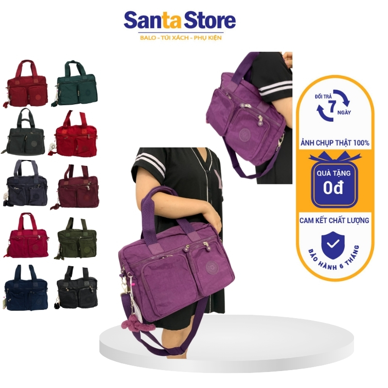 Túi nữ Kipling vải xách tay đeo chéo KL1805 size 40 cỡ lớn thời trang đi làm, đi chơi, du lịch cao cấp nhiều ngăn giá rẻ