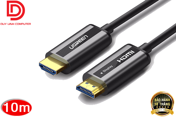 Cáp hdmi 2.0 sợi quang 10m ugreen 50717 hỗ trợ 4k/60hz cao cấp