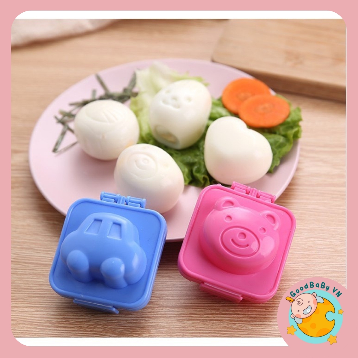 Khuôn Tạo Hình Cơm , Trứng ,Khuôn Làm Bánh Cho Bé Ăn Dặm Ngon Miệng GoodbabyvnTB