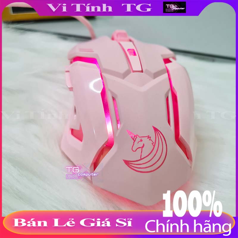 [HCM]Chuột gaming màu hồng / Chuột màu hồng dùng cho máy tính – Laptop /Chuột máy tính màu hồng cute