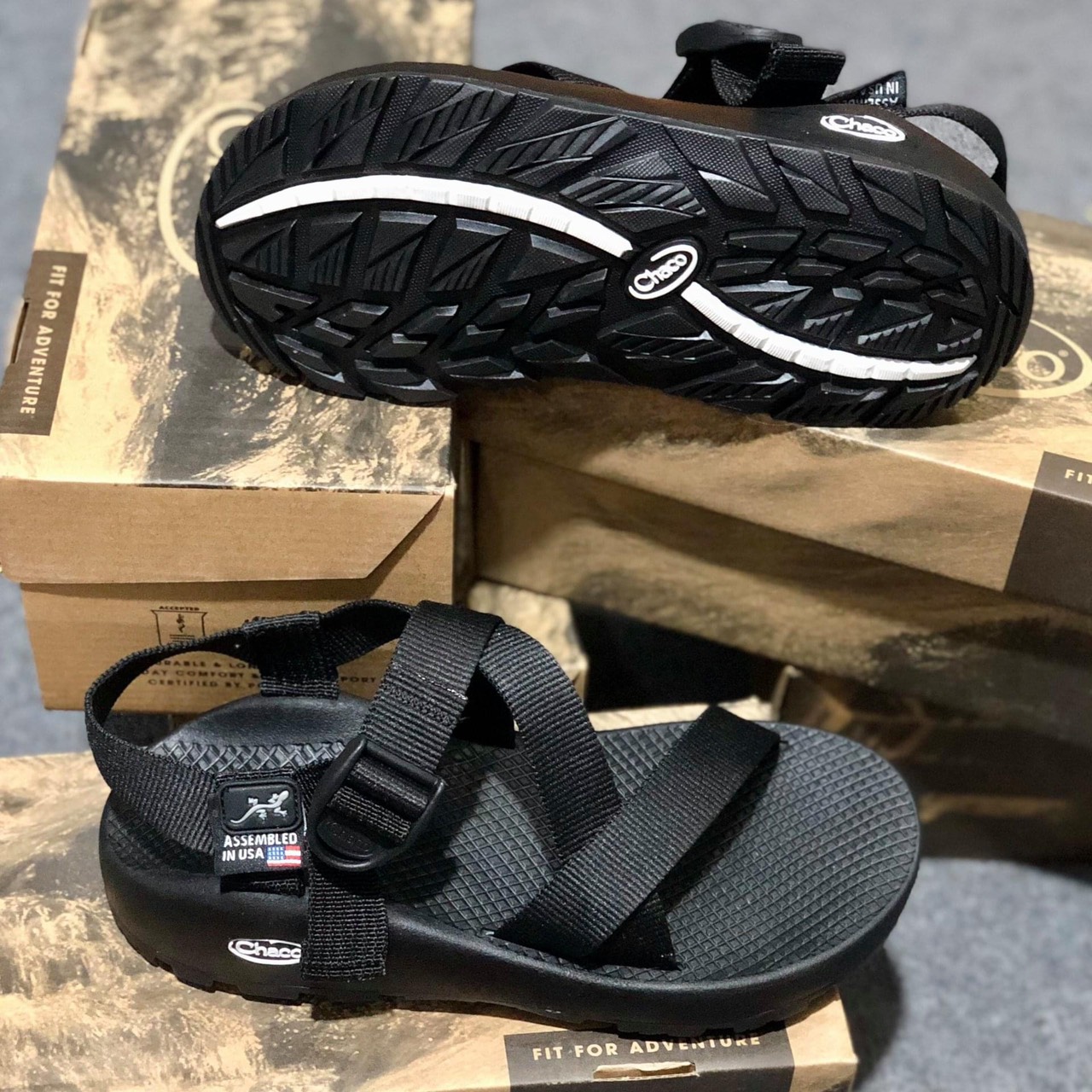 Dép sandal nam chaco đế thơm mùi quế mã d100