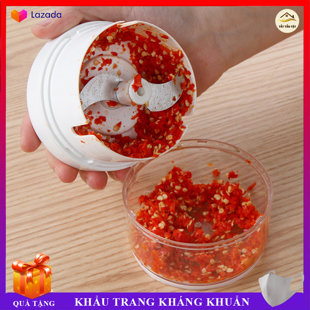 Dụng cụ xay hành tỏi ớt đa năng tiện dụng bằng tay Chopper, sản phẩm cho nhà bếp nhỏ, cắm trại, du lịch