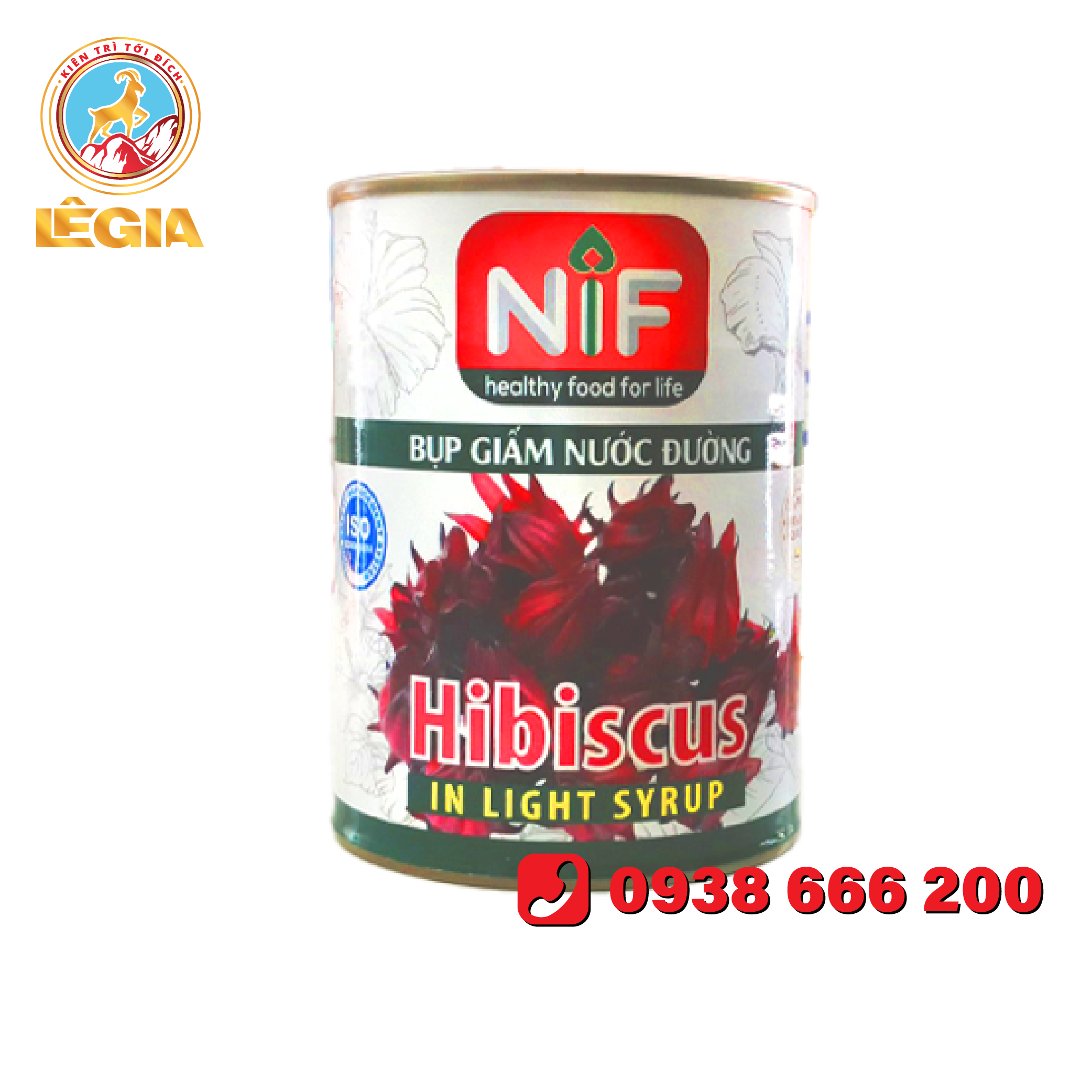 Hoa hibicus ngâm nước đường nif 560g