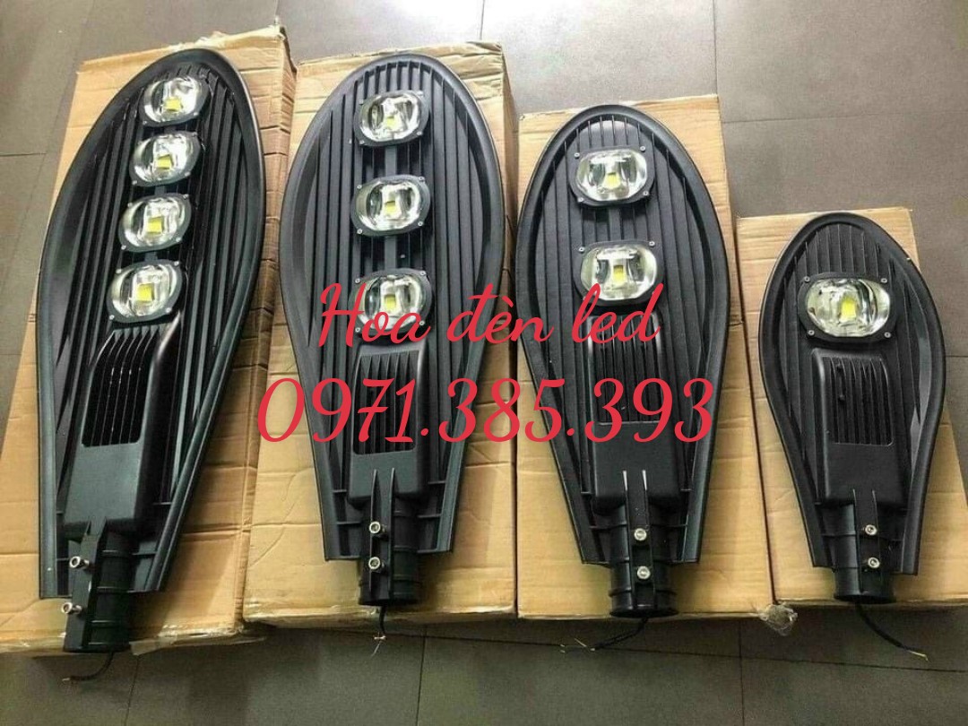 Đèn led chiếu sáng đường, đèn đường hình chiếc lá 200w, 150w, 100w, 50w siêu bền, tiết kiệm điện