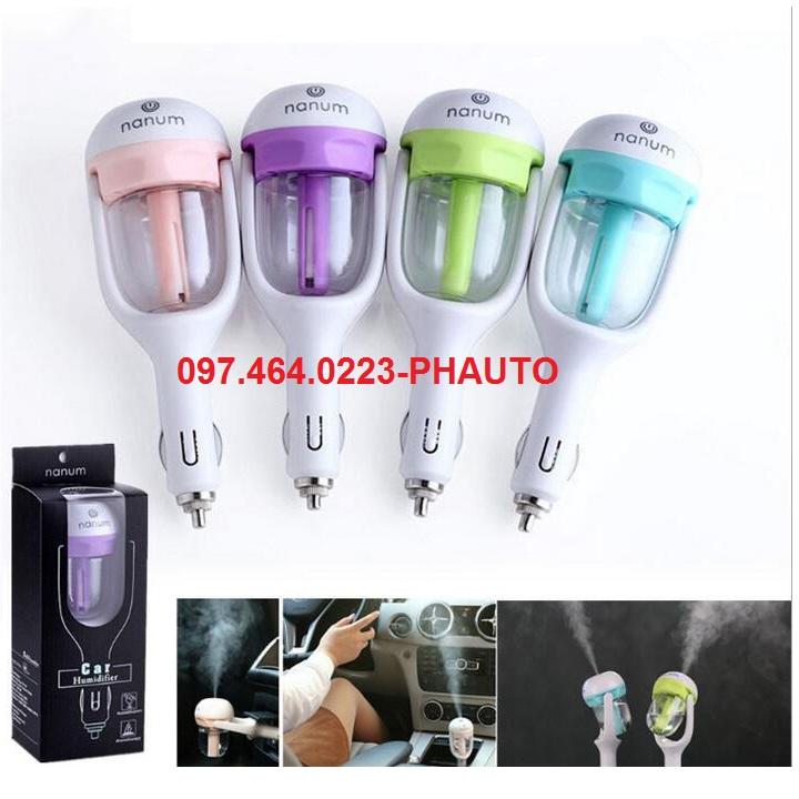 Máy phun sương khuyếch tán tinh dầu tạo hơi ẩm trong xe oto