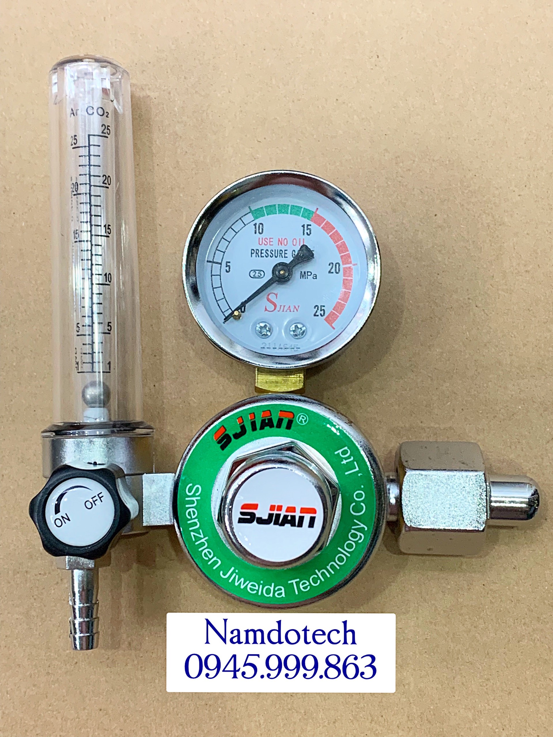 Đồng hồ argon tiết kiệm khí cho áp và khí và ổn định có cột đo lưu lượng dùng cho máy hàn tig hàn inox