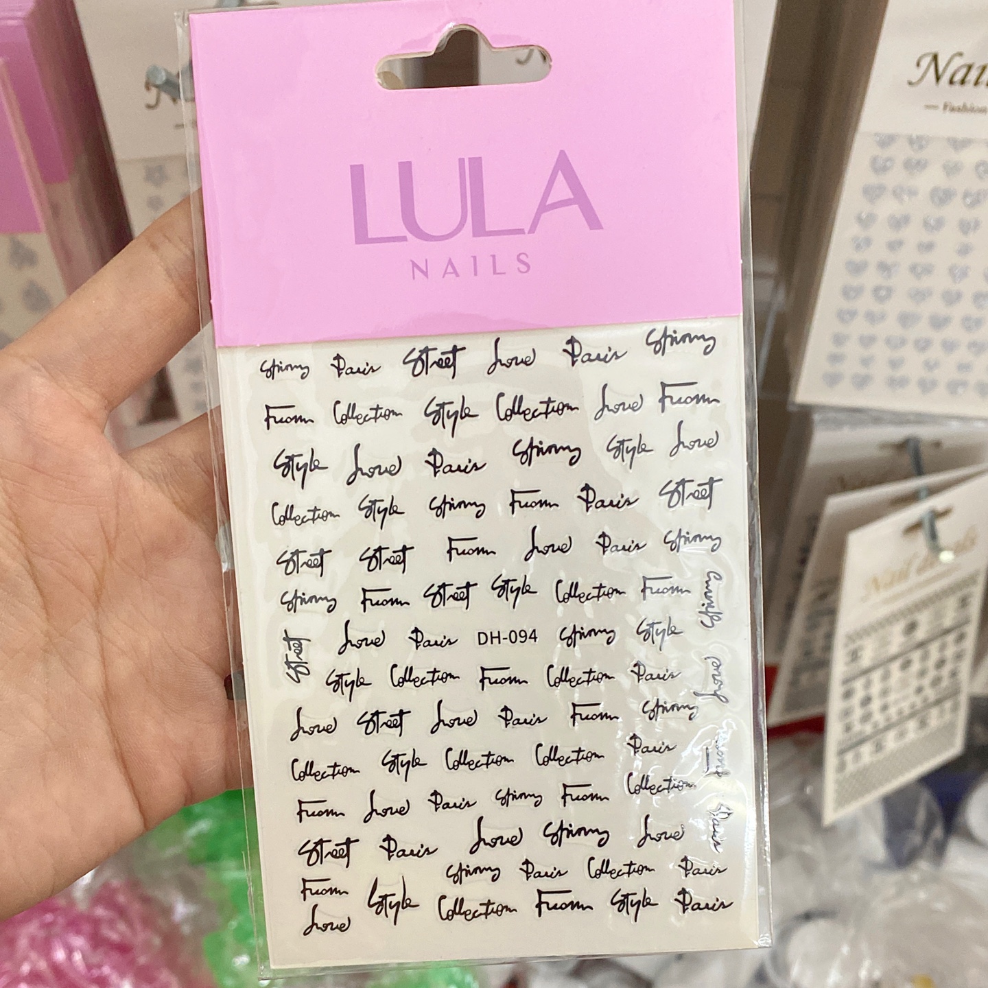Sticker dán móng tay nail 1