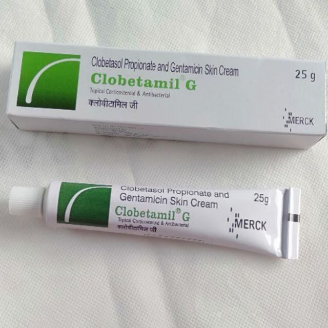 Tuýp Clobetamin G trong bộ nám Thái Lan 25gr