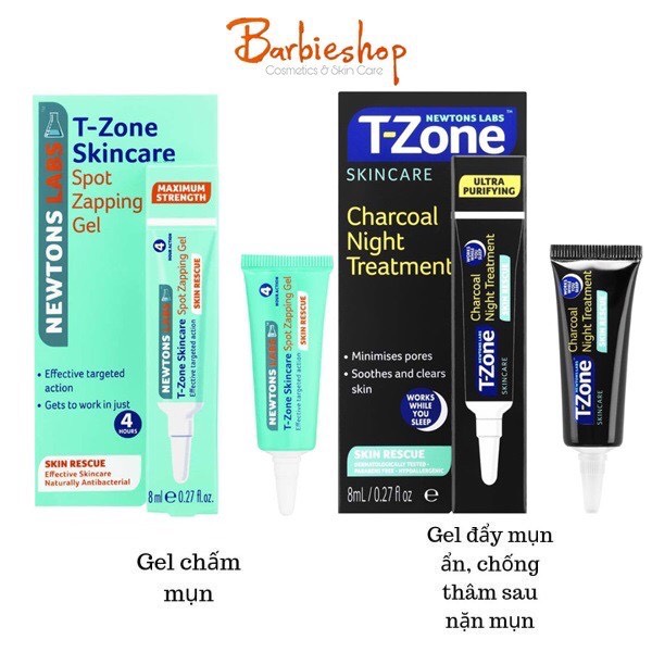 Gel chấm mụn newtons labs t-zone 8ml