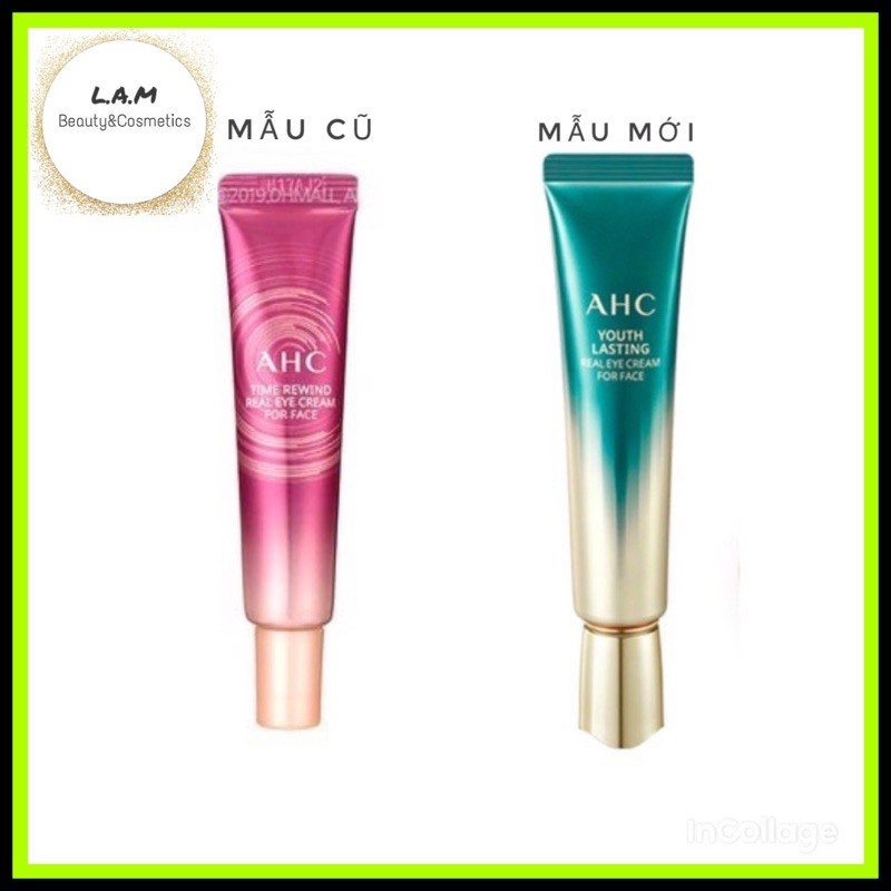 Kem mắt ahc time rewind real eye cream for face