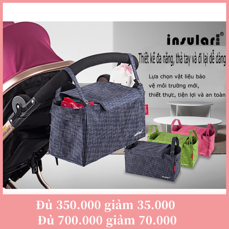 túi đa năng treo xe đẩy nylon không thấm nước