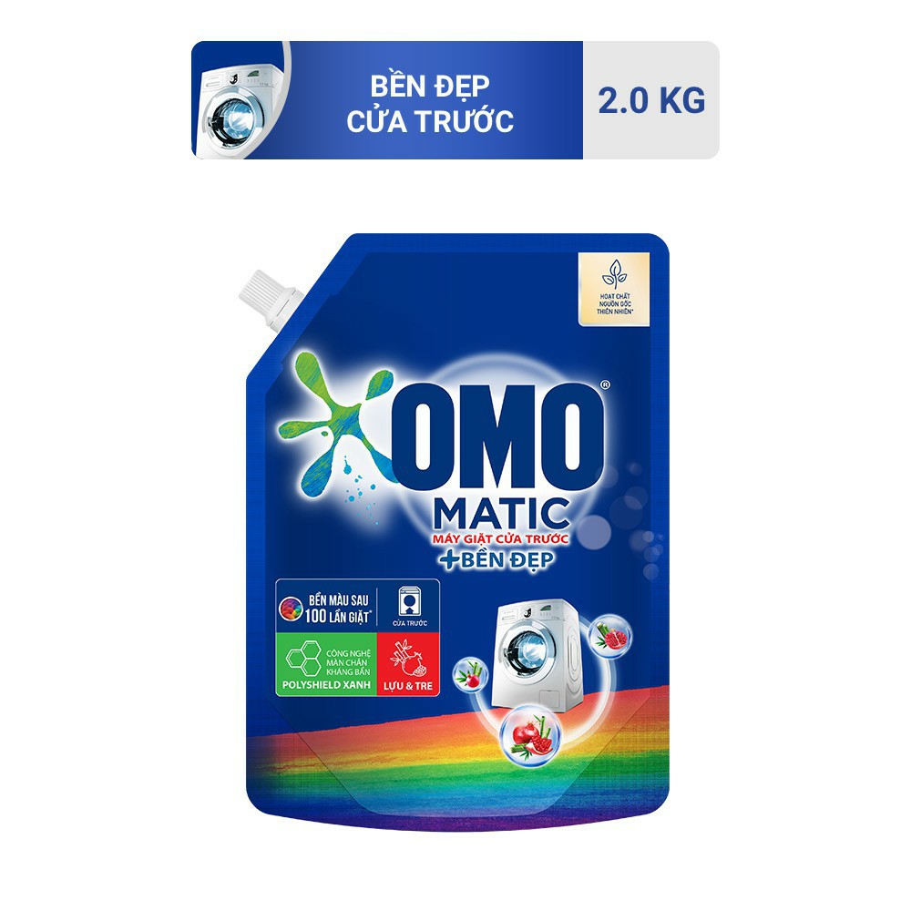 Nước giặt omo Mactic cửa trước 2kg