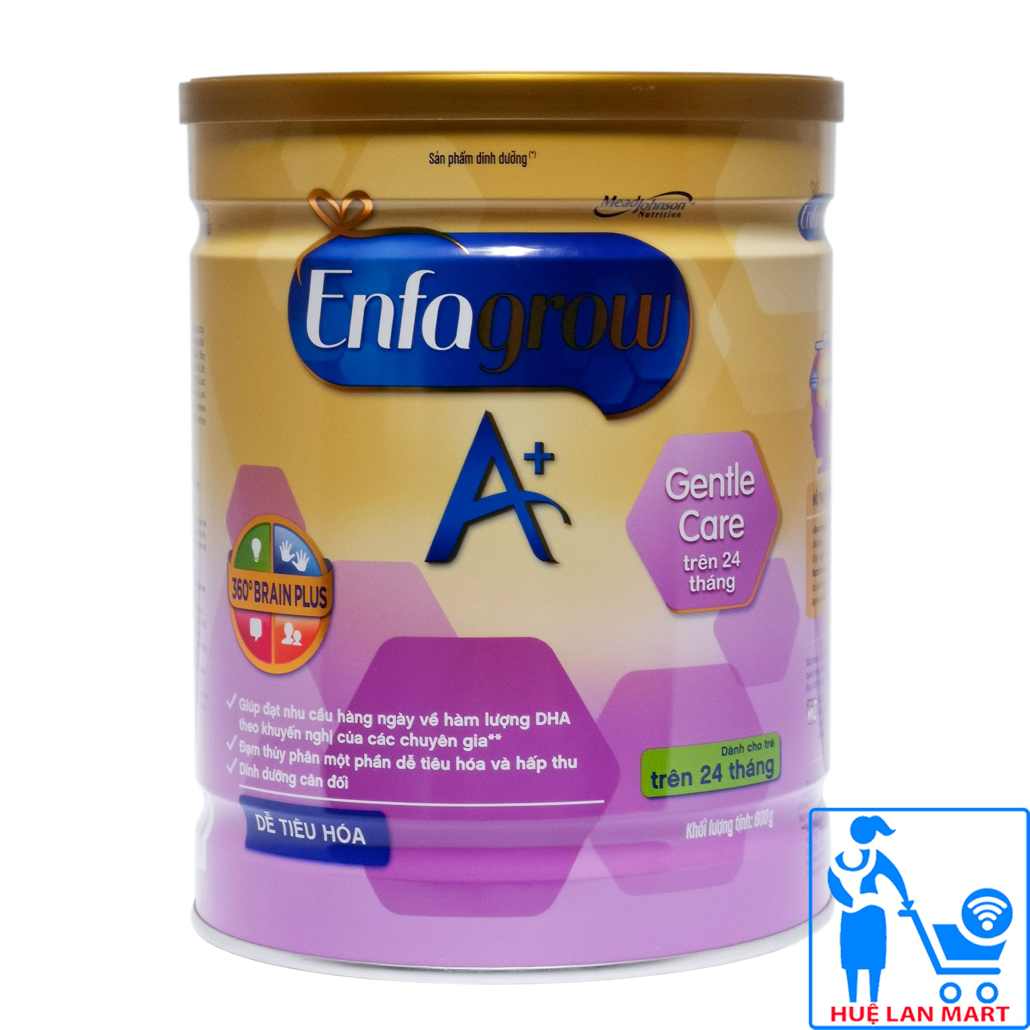 Sữa Bột Mead Johnson Enfagrow A+ Gentle Care Trên 24 Tháng Hộp 800g (Dễ tiêu hóa)