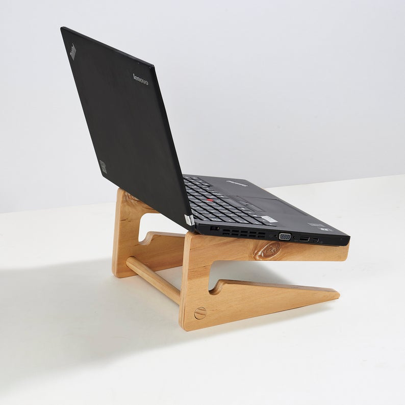 Laptop Wood Stand ver. 2 Level - Giá kê laptop chất liệu gỗ Plywood cao cấp phiên bản cao 2 tầng