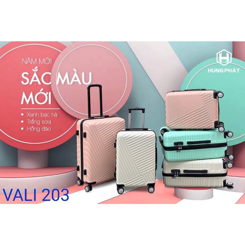 Vali nhựa abs203 hp chống va đập cực tốt size 20 và size 24