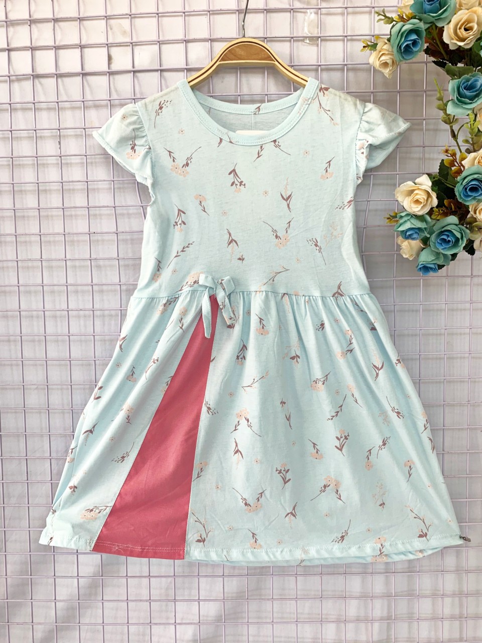 Đầm cotton dễ thương cho bé gái 20-35kg