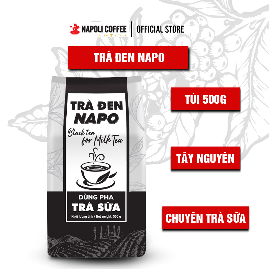 Trà đen - hồng trà napo - nguyên liệu dùng pha trà sữa, trà trái cây, trà nhiệt đới loại 500g/túi