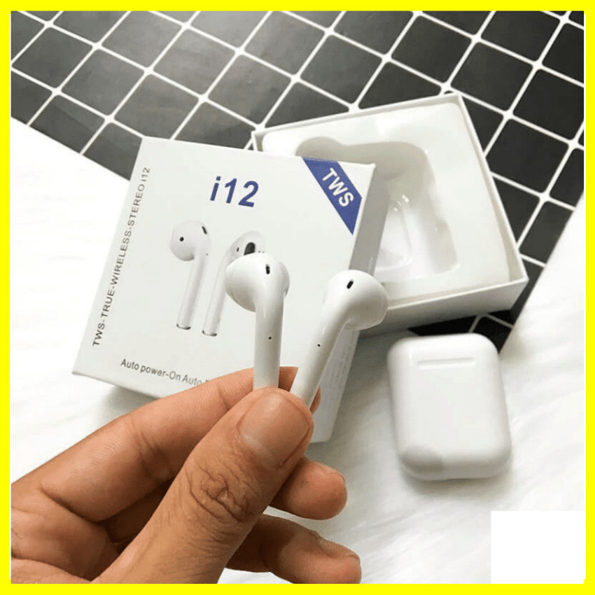 Tai Nghe Bluetooth i12 TWS Kết Nối Không Dây - Âm thanh sống động, cảm ứng cực nhạy - I12