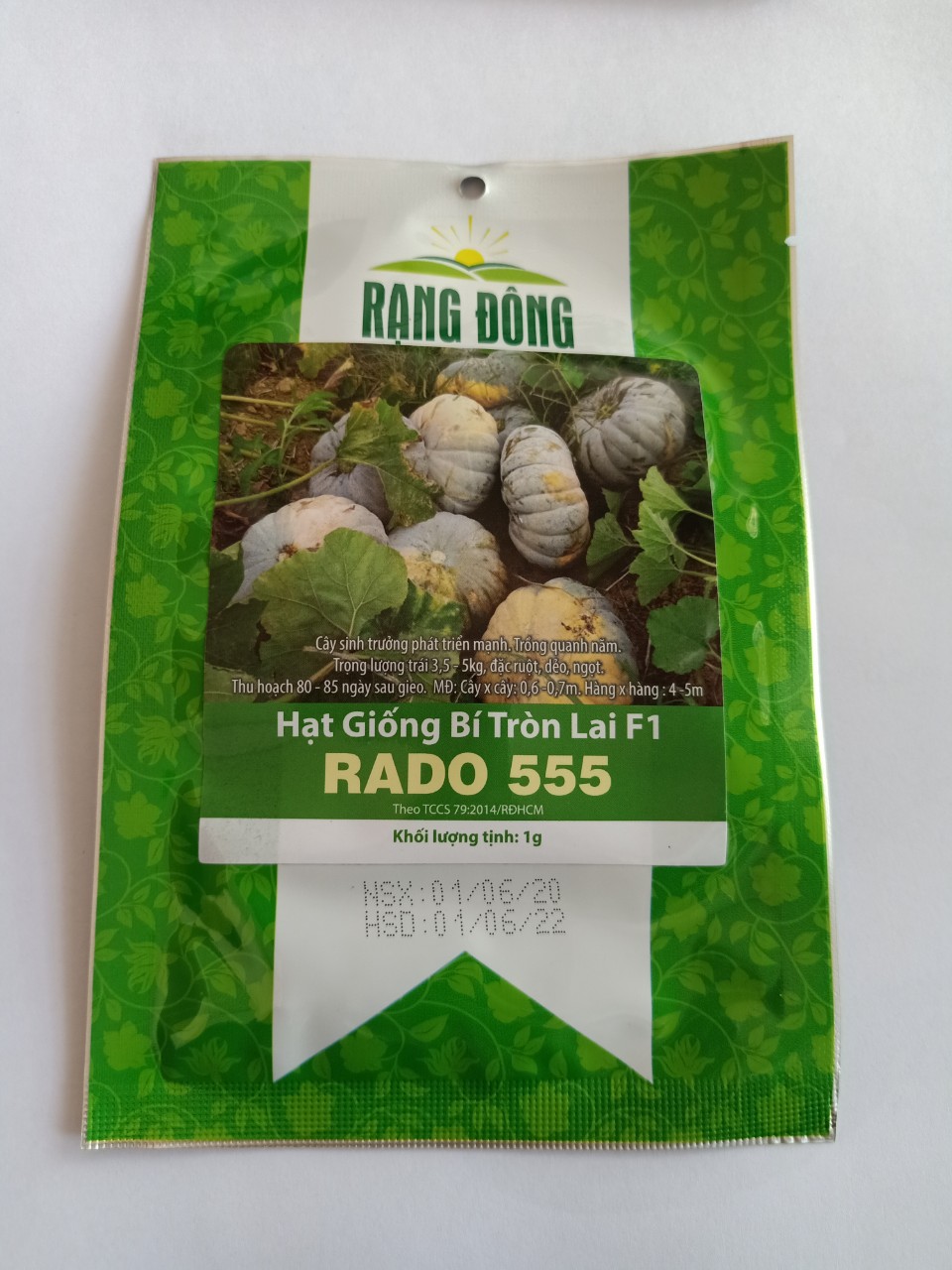 Hạt giống bí đỏ tròn Rạng Đông