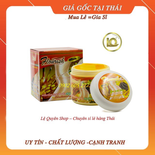 Kem massage tan mỡ bụng gừng ớt flourish thái lan 500ml