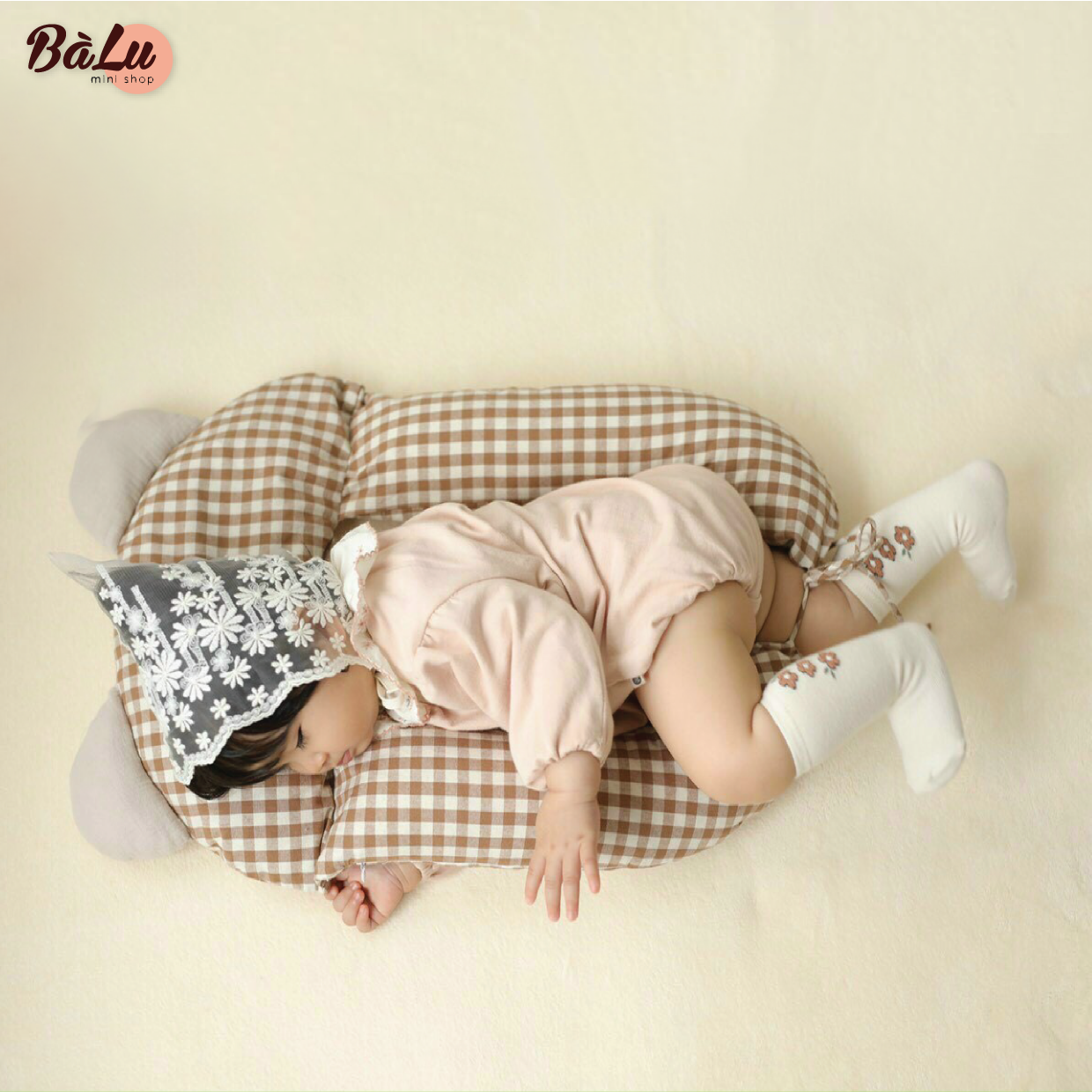 Gối chặn vỏ đỗ OME chống giật mình cho bé