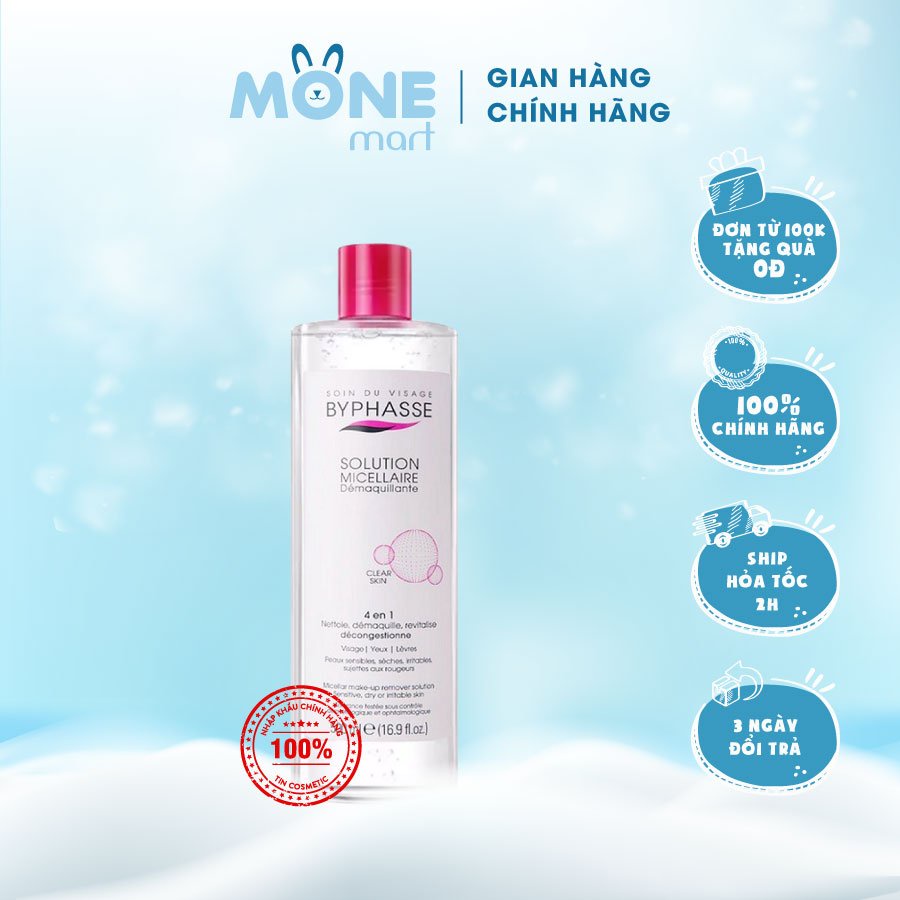 Nước tẩy trang Byphasse 500ml nhập khẩu chính hãng