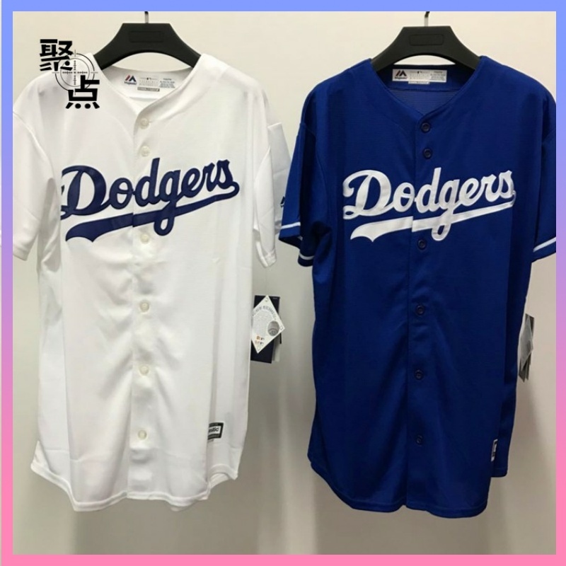 Majestic, Shirts & Tops, Majestic La Dodgers Justin Turner Blue Jersey  Youth 8