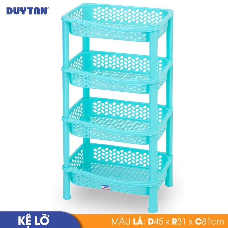 Kệ lỡ nhựa DUY TÂN 4 ngăn (45 x 31 x 81 cm) - 46939 - Giao màu ngẫu nhiên