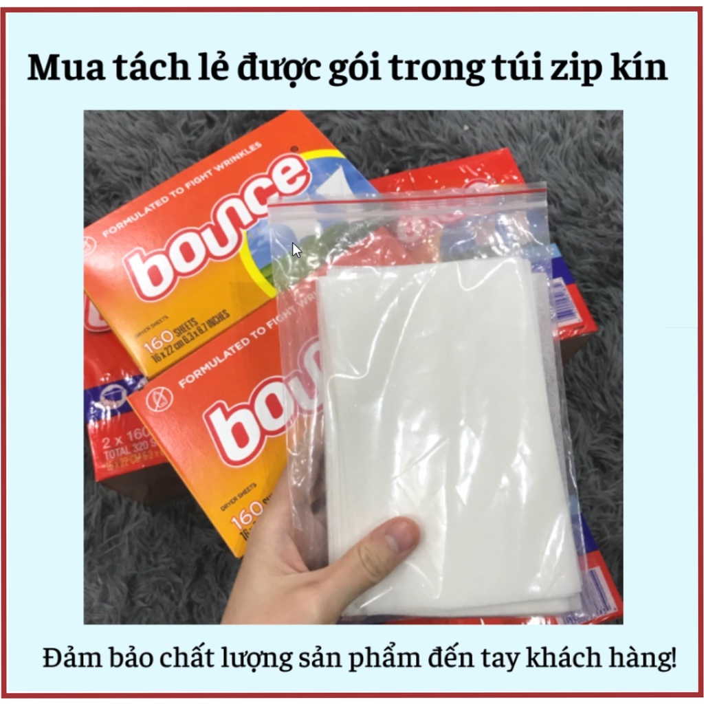 Bounce Mỹ giấy thơm quần áo dùng giặt, để tủ thơm...