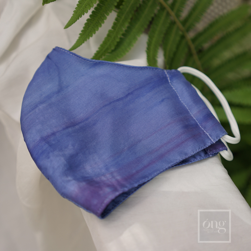 Khẩu trang lụa tơ tằm Việt Nam- Óng- 100% Lụa tơ tằm tự nhiên không pha tạp sợi nhân tạo