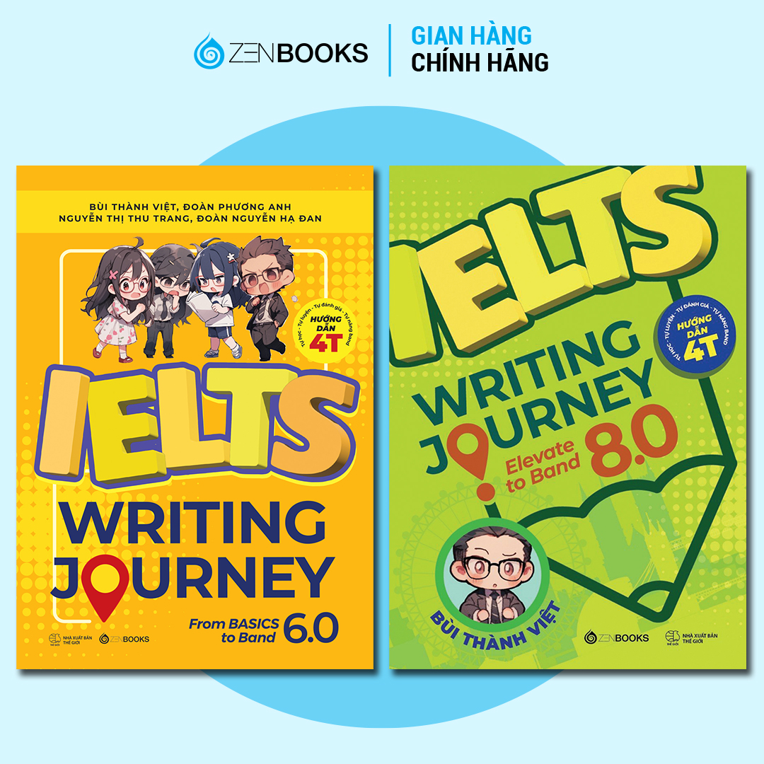 Bộ sách ielts writing journey - lộ trình từ cơ bản đến band 8.0